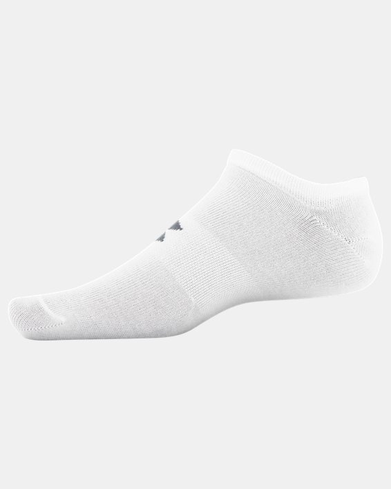 Men's UA Essential Lite 6-Pack Socks, White, pdpMainDesktop image number 1